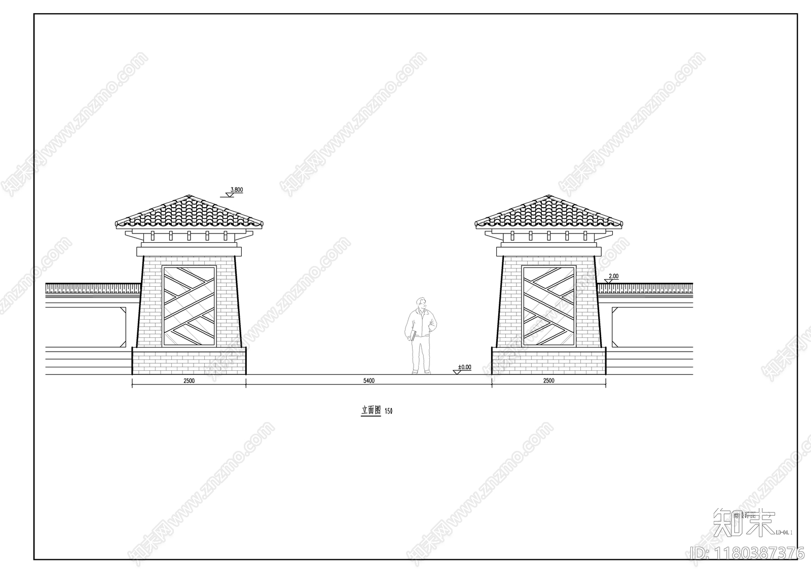 现代新中式其他景观施工图下载【ID:1180387376】