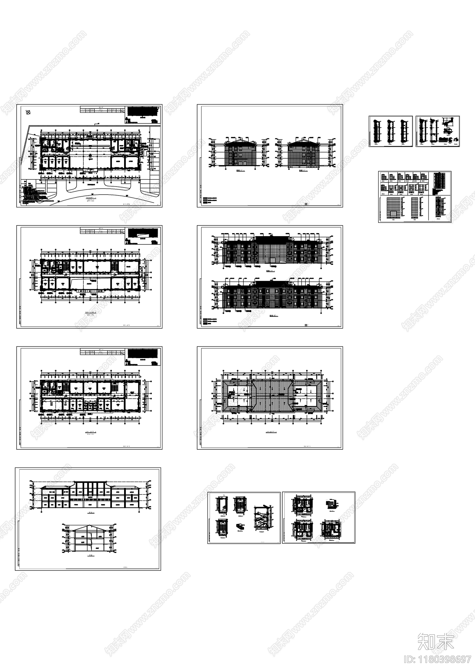 现代新中式其他建筑施工图下载【ID:1180398697】