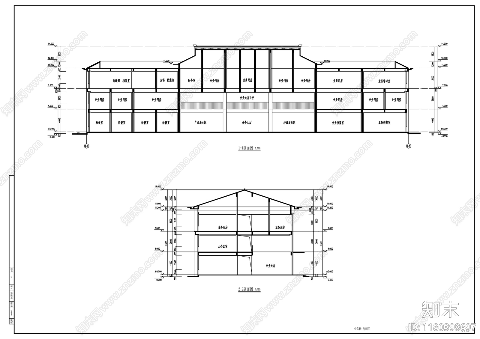 现代新中式其他建筑施工图下载【ID:1180398697】