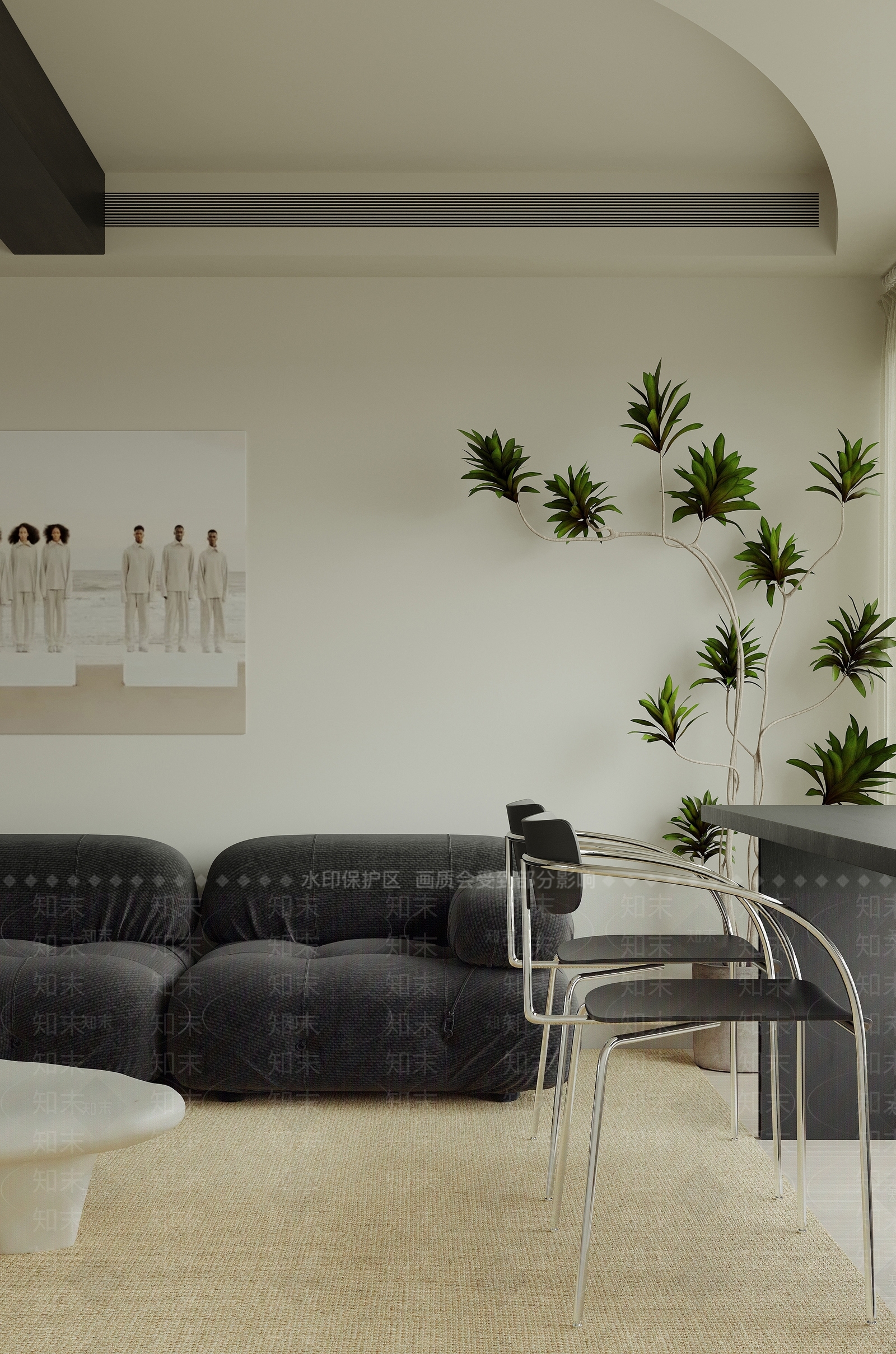 现代雕花3D模型下载【ID:1180400807】