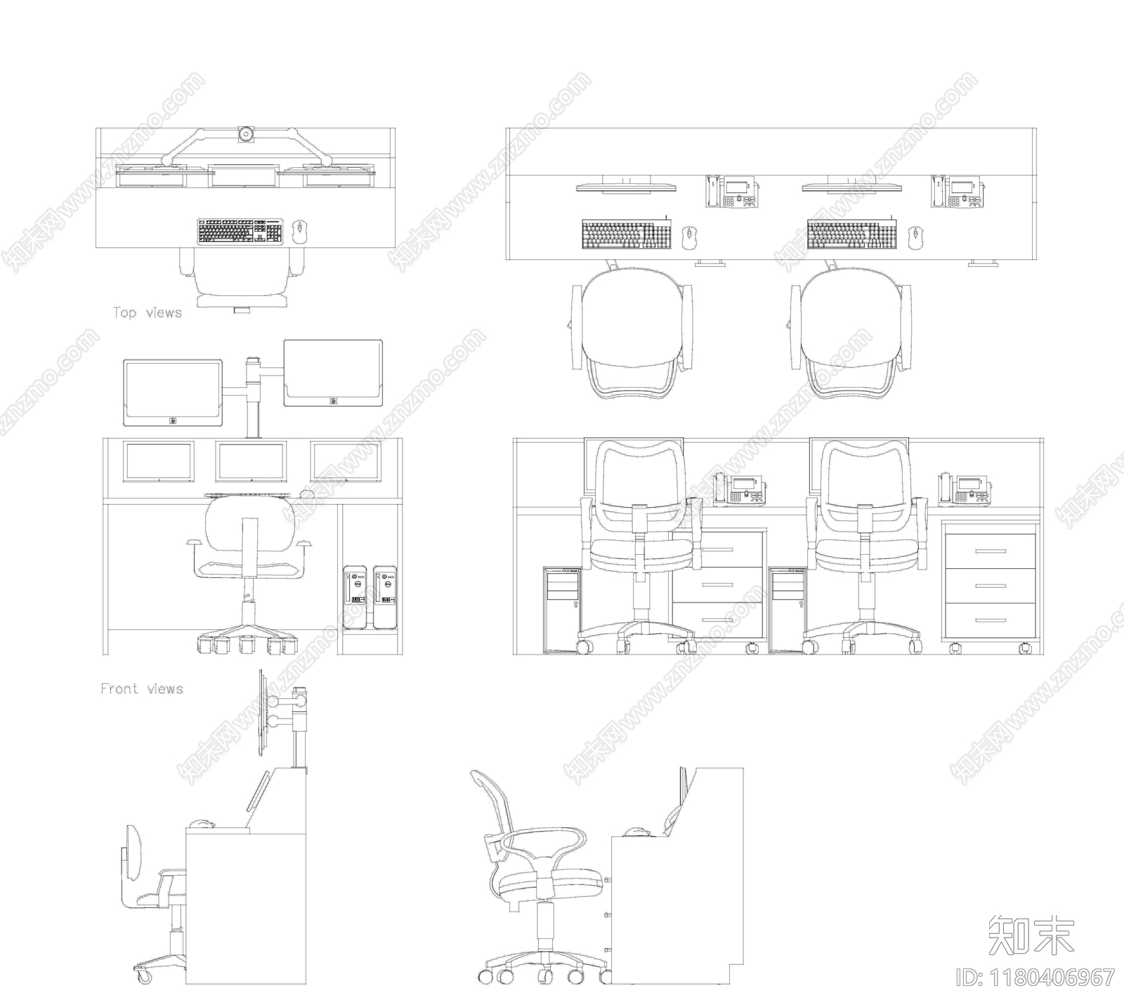 现代监控施工图下载【ID:1180406967】