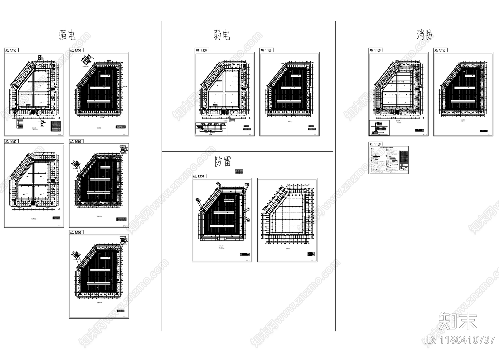 电气图cad施工图下载【ID:1180410737】