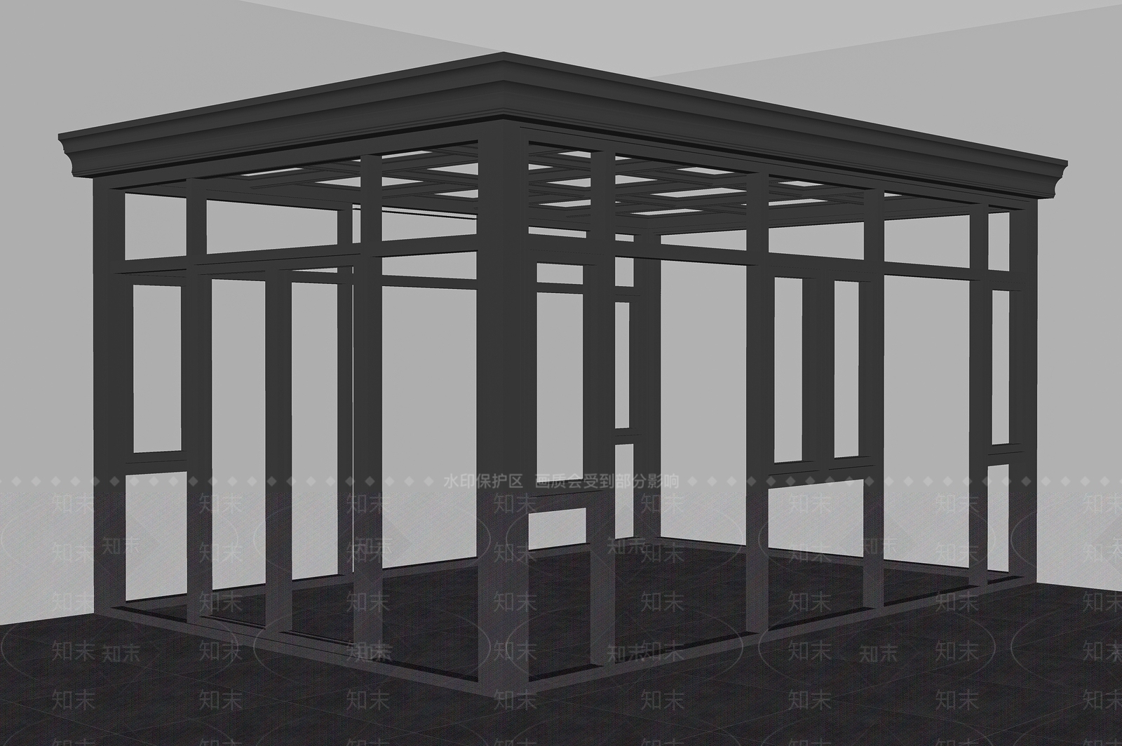 现代风格建筑SU模型下载【ID:1180413687】