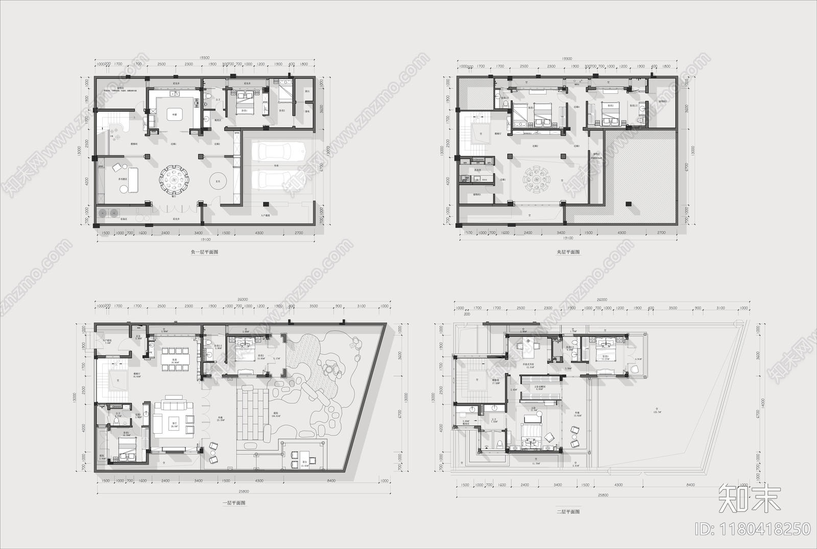 别墅施工图下载【ID:1180418250】