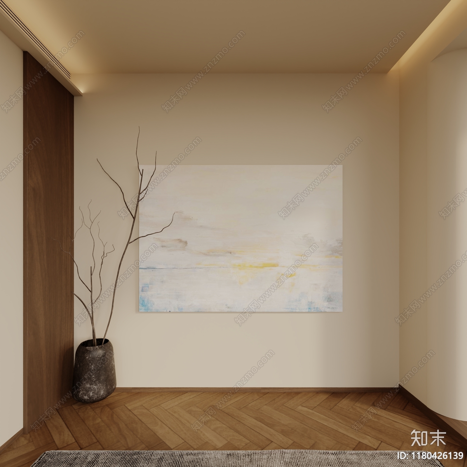 现代轻奢挂画3D模型下载【ID:1180426139】