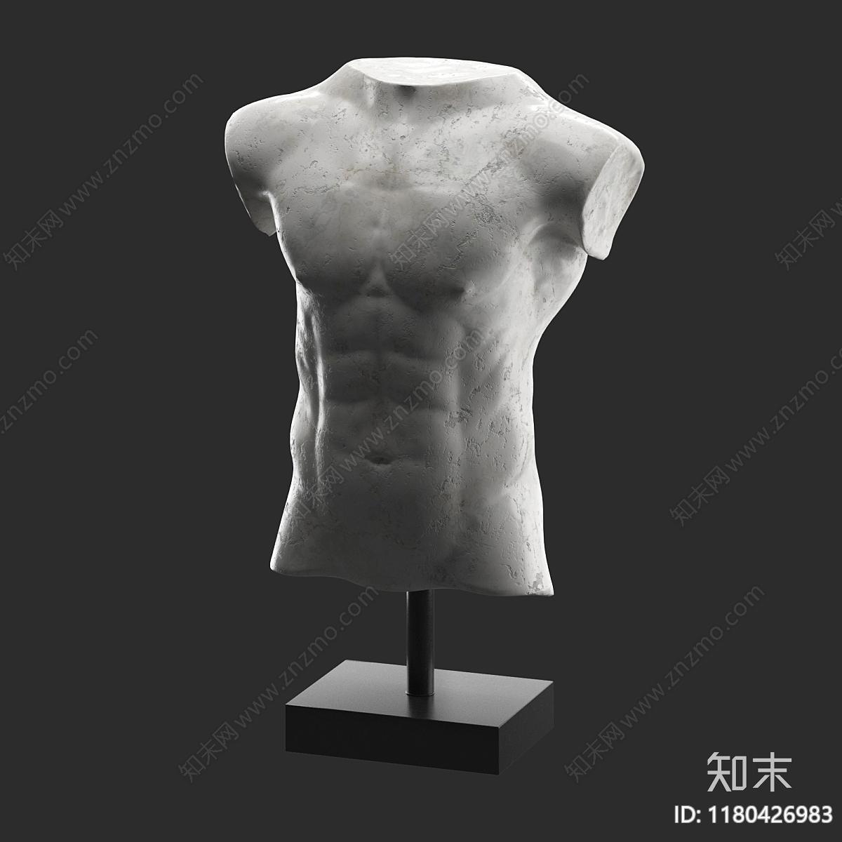 现代人物雕塑3D模型下载【ID:1180426983】