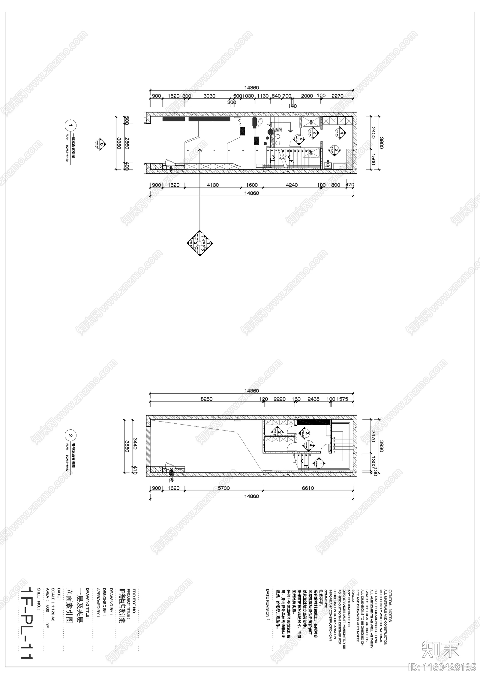 现代其他商业空间施工图下载【ID:1180428135】