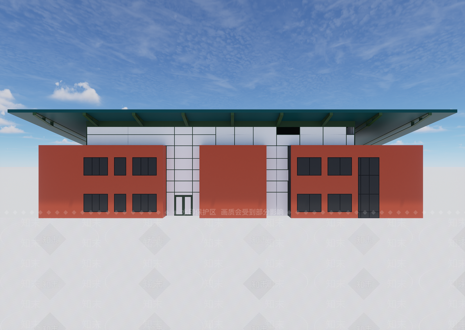 现代小公建SU模型下载【ID:1180431974】