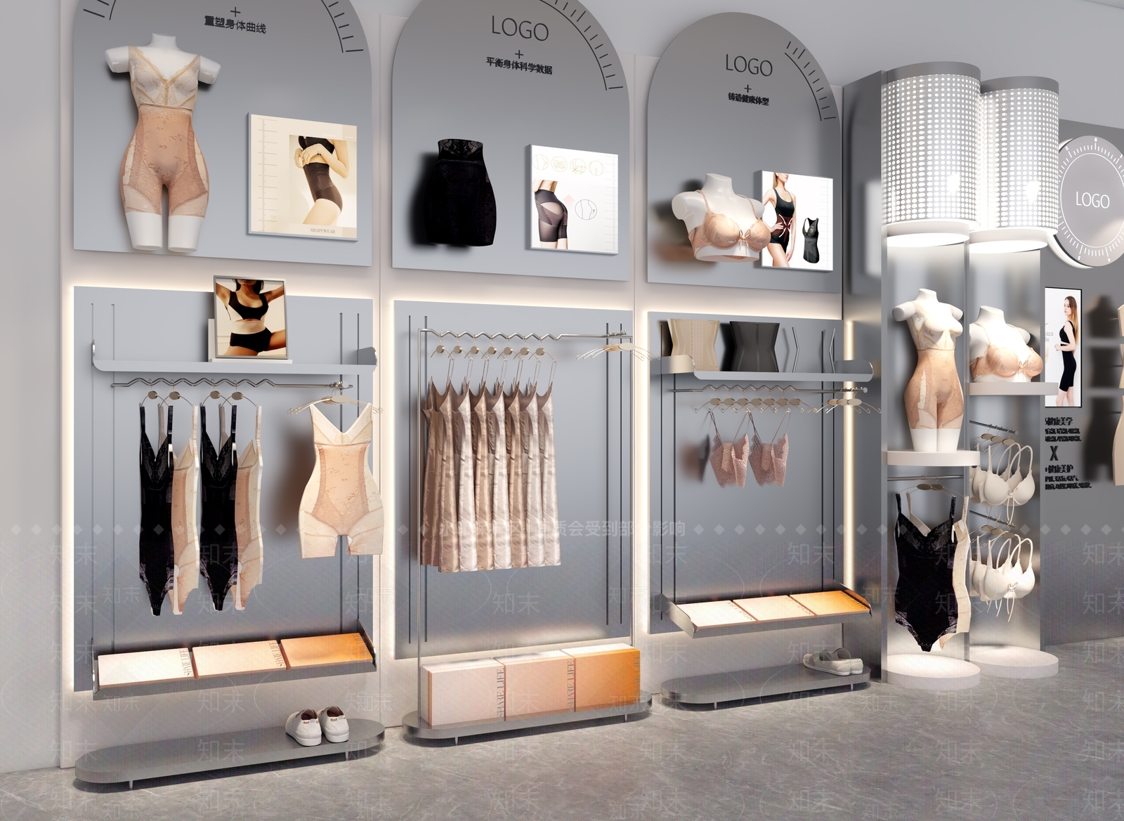 现代服装店3D模型精品下载_3dmax模型_知末网