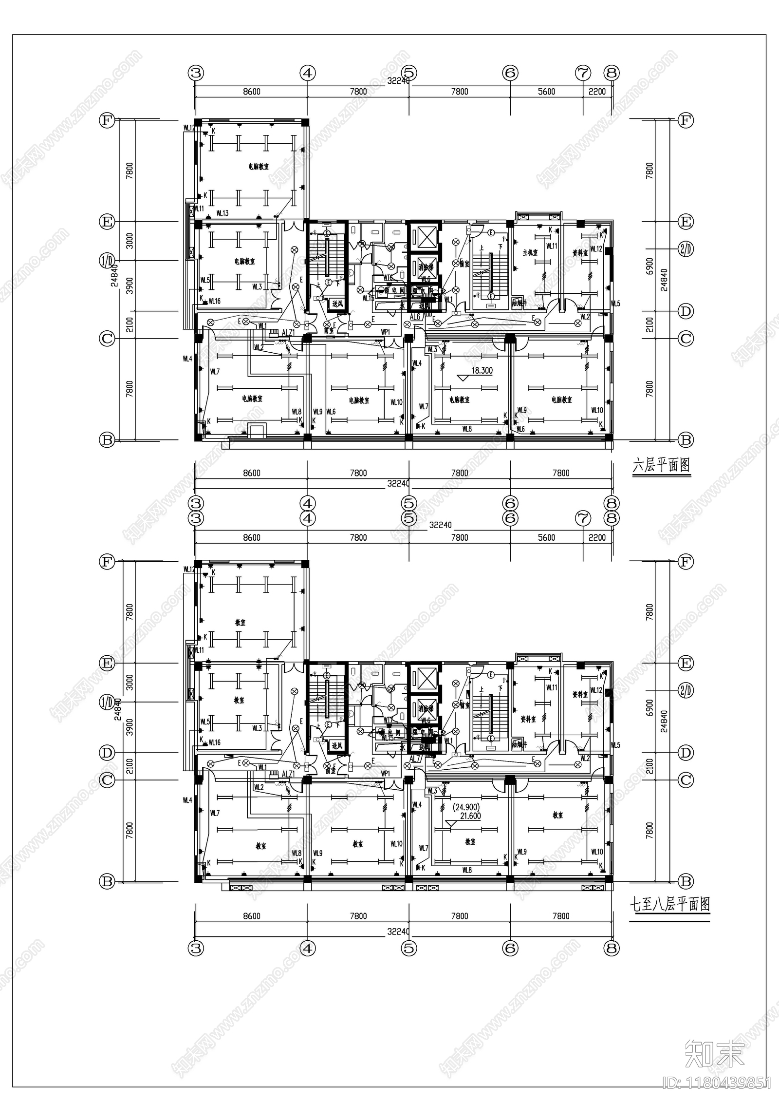 电气图cad施工图下载【ID:1180439851】