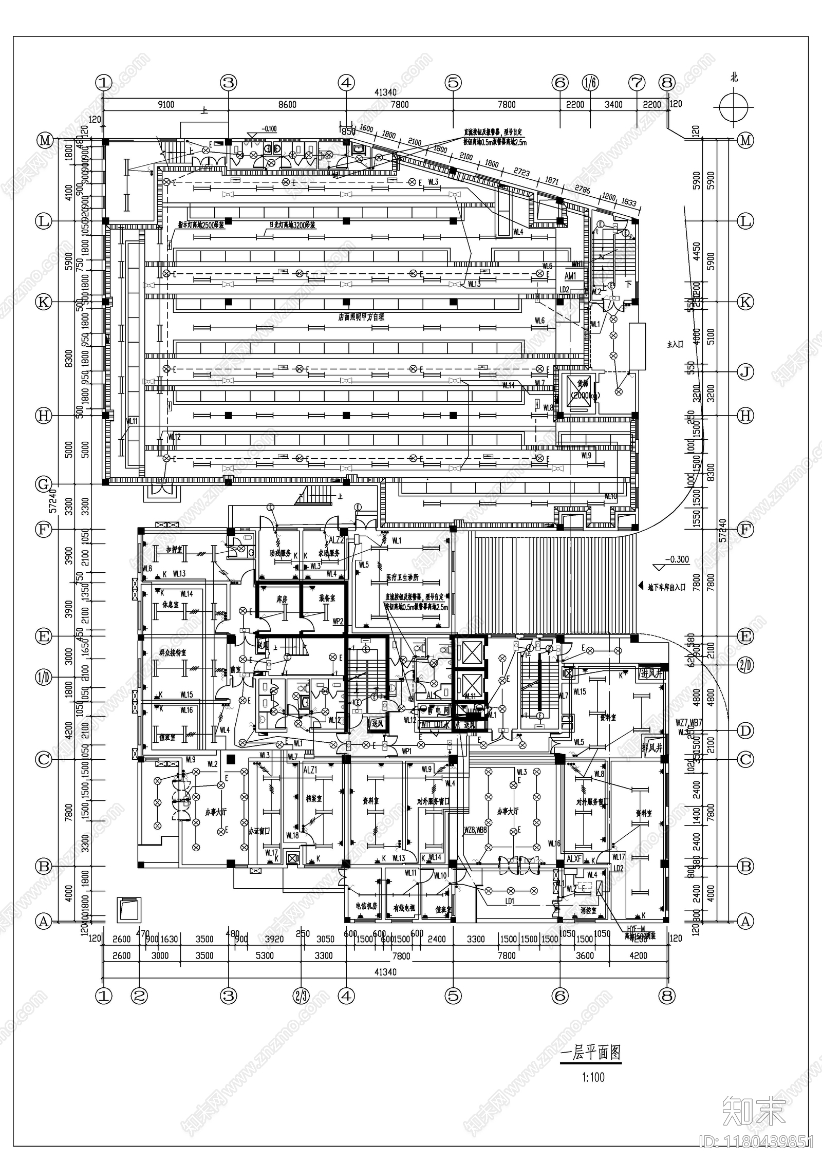 电气图cad施工图下载【ID:1180439851】