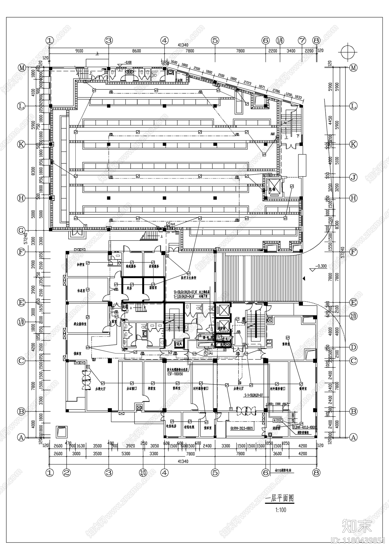 电气图cad施工图下载【ID:1180439851】