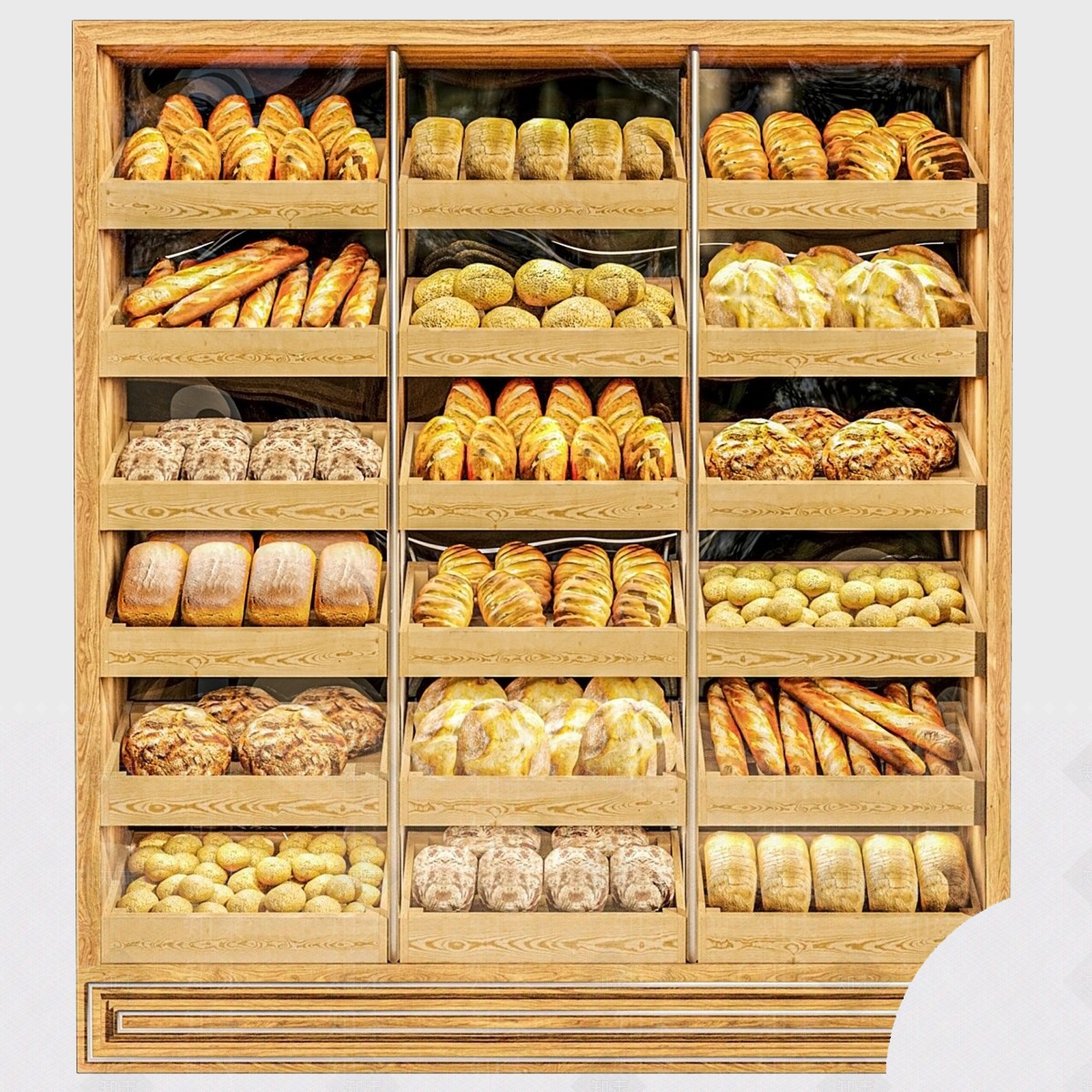 甜品面包店3D模型下载【ID:1180442714】