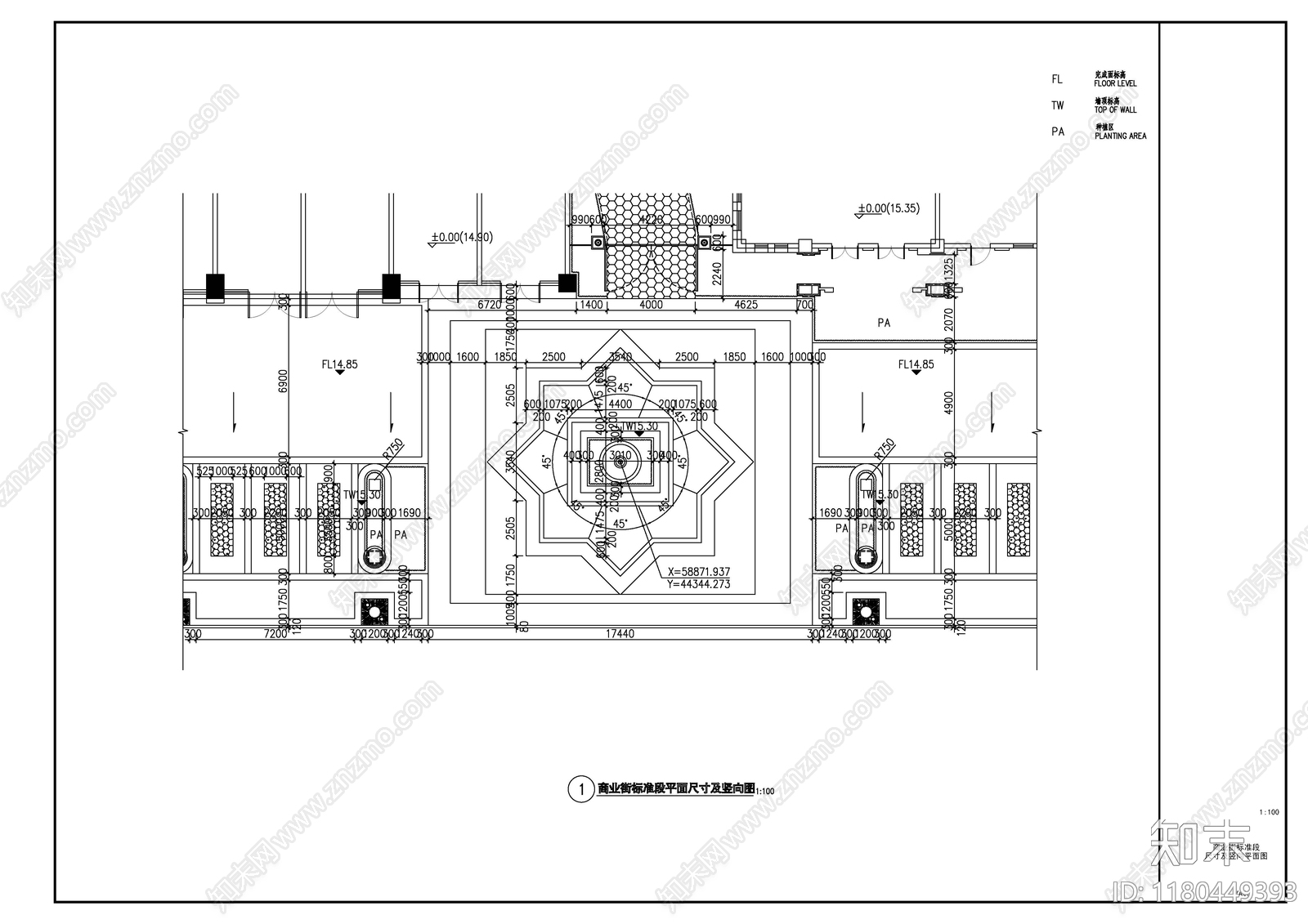 现代商业景观施工图下载【ID:1180449393】