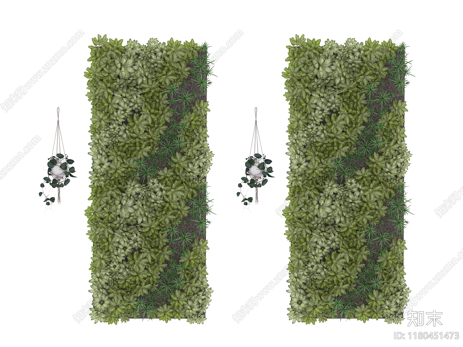 绿植墙3D模型下载【ID:1180451473】