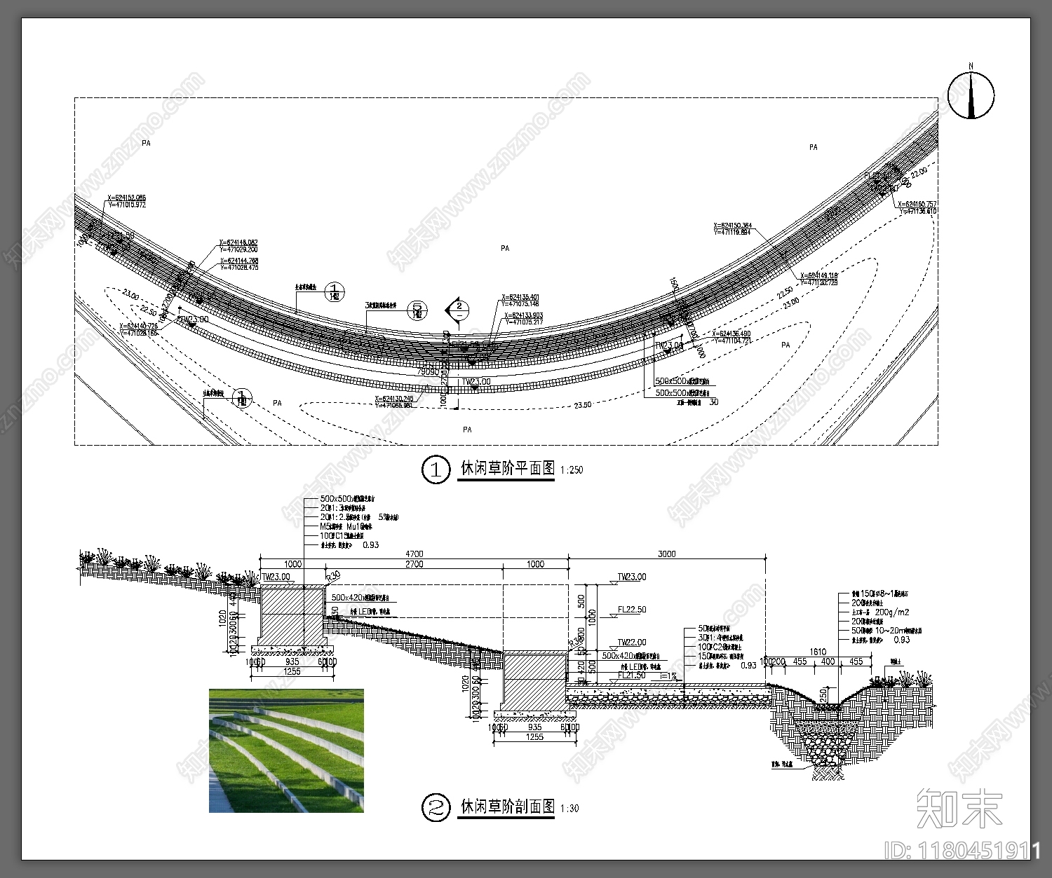 现代道路绿化cad施工图下载【ID:1180451911】