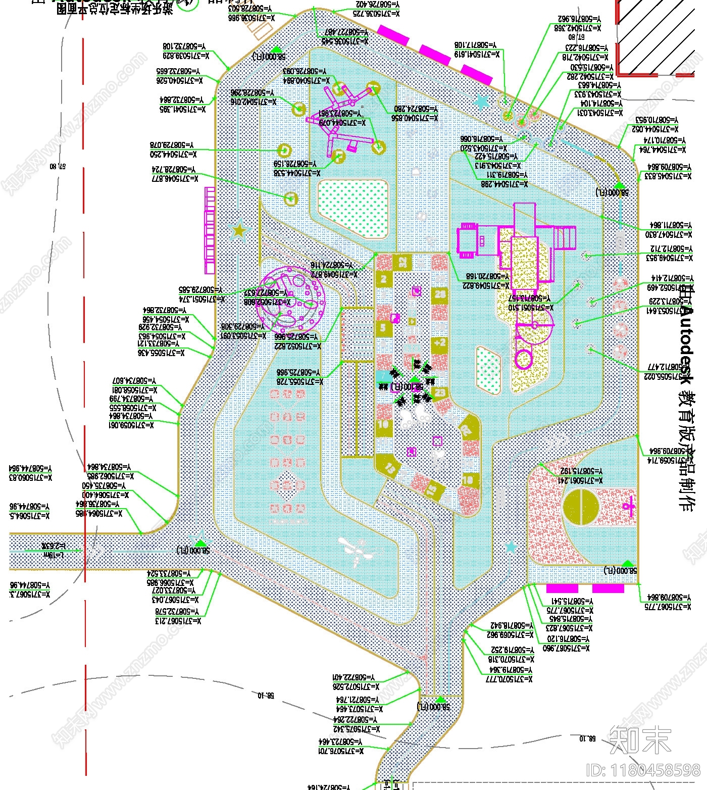 新中式现代示范区景观施工图下载【ID:1180458598】