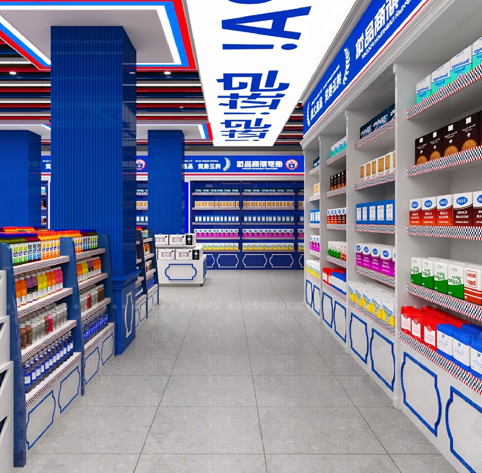 现代便利店SU模型下载【ID:1180459683】