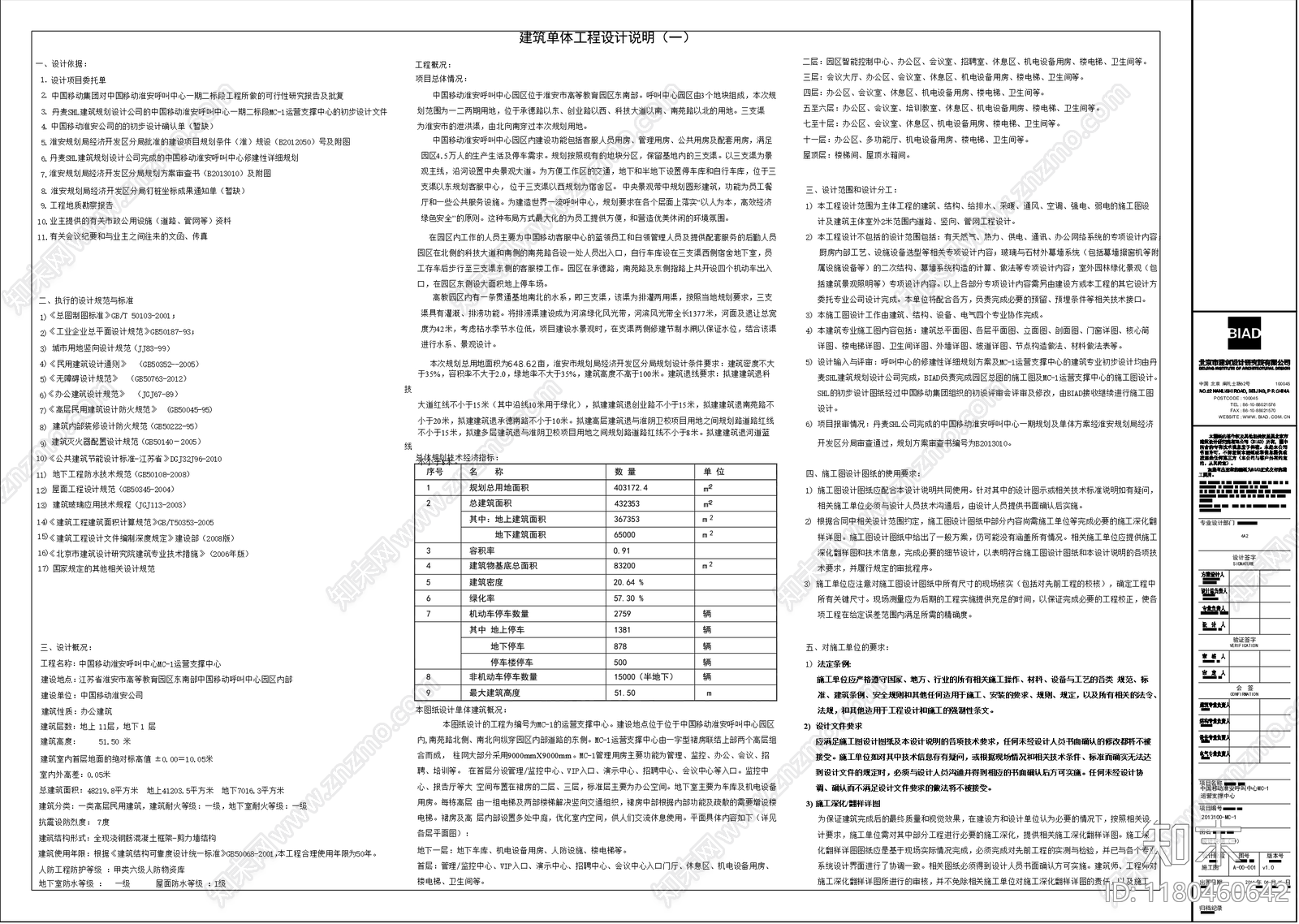 现代办公楼建筑施工图下载【ID:1180460642】