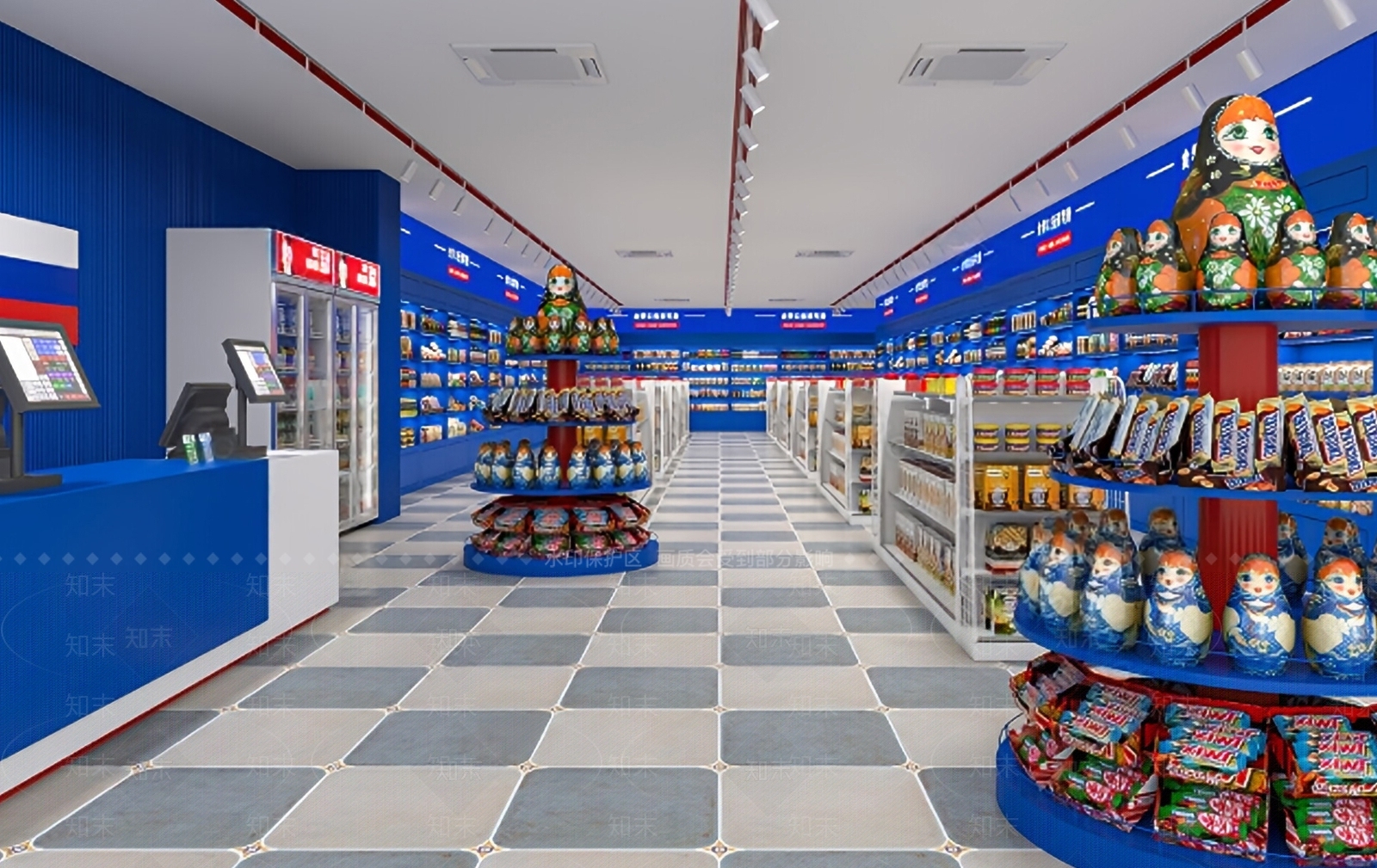 现代便利店SU模型下载【ID:1180469739】