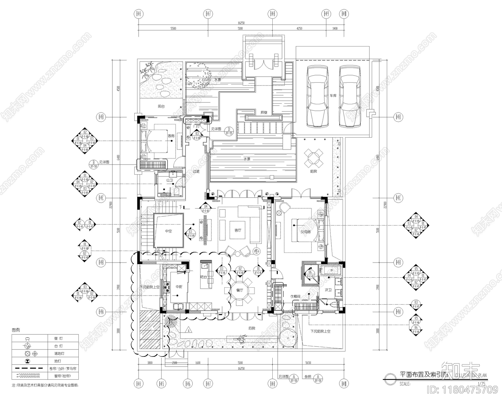 别墅cad施工图下载【ID:1180475709】