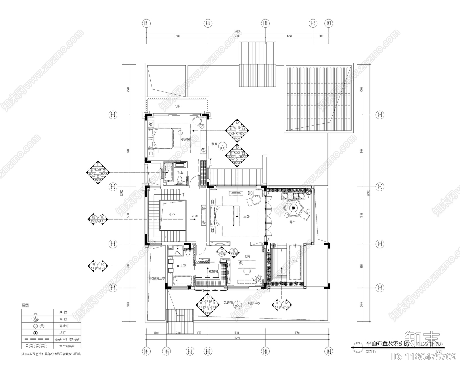 别墅cad施工图下载【ID:1180475709】