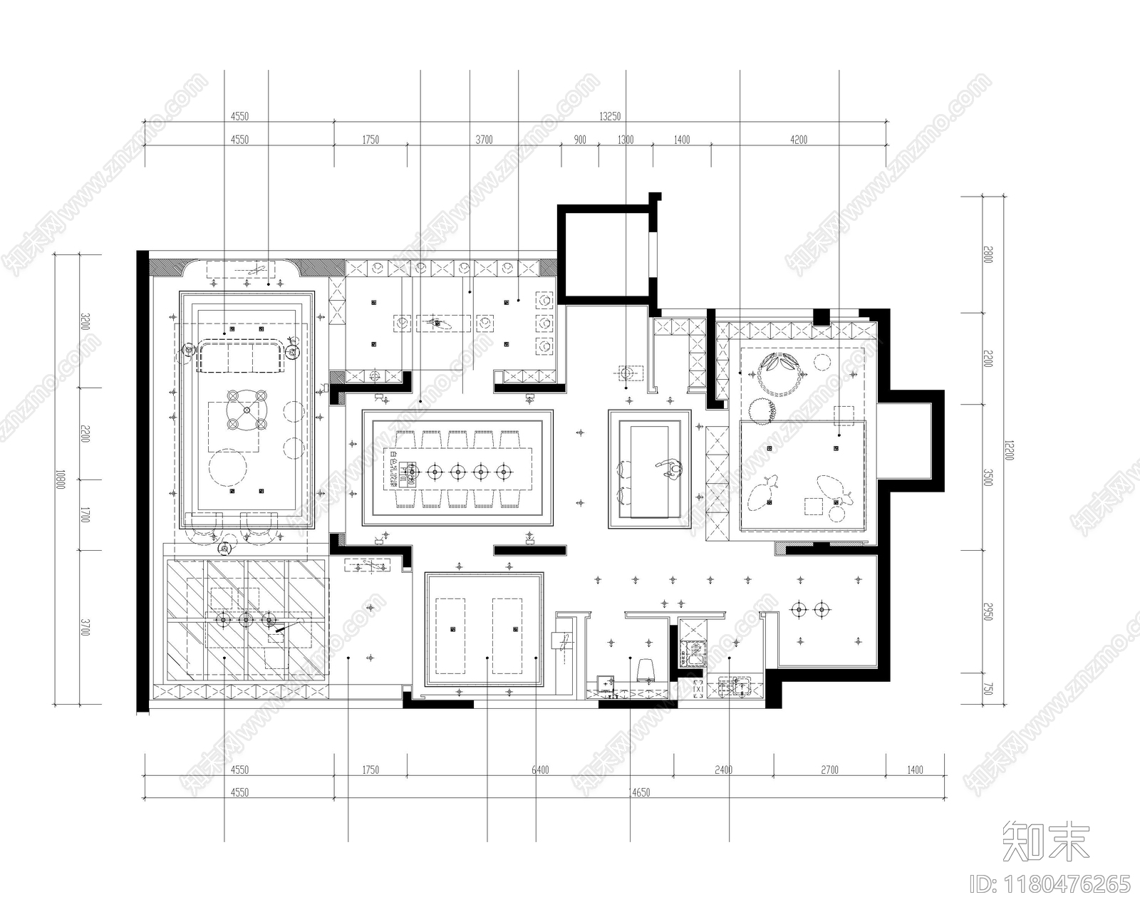 别墅cad施工图下载【ID:1180476265】