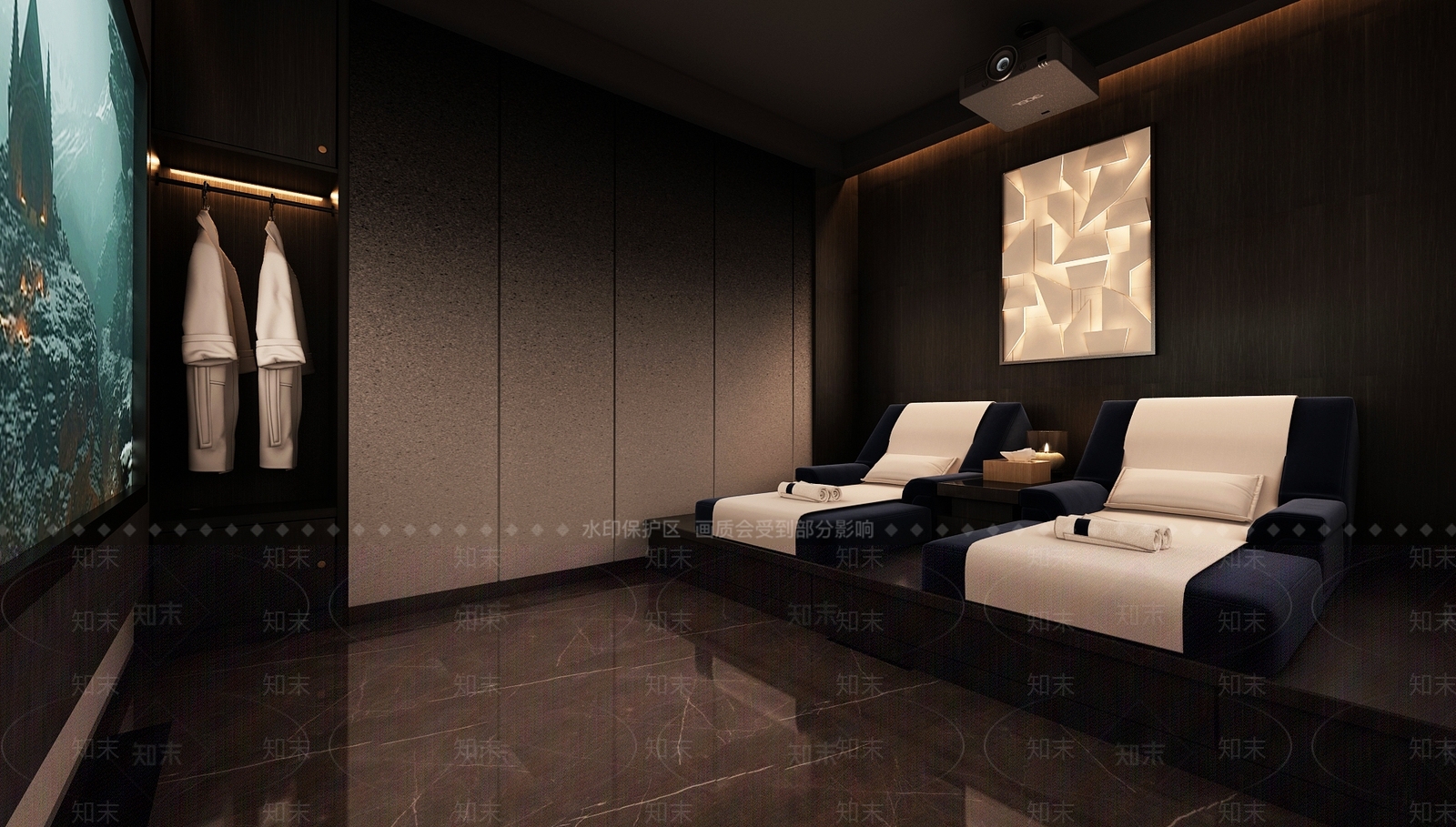 现代足浴店3D模型下载【ID:1180476764】