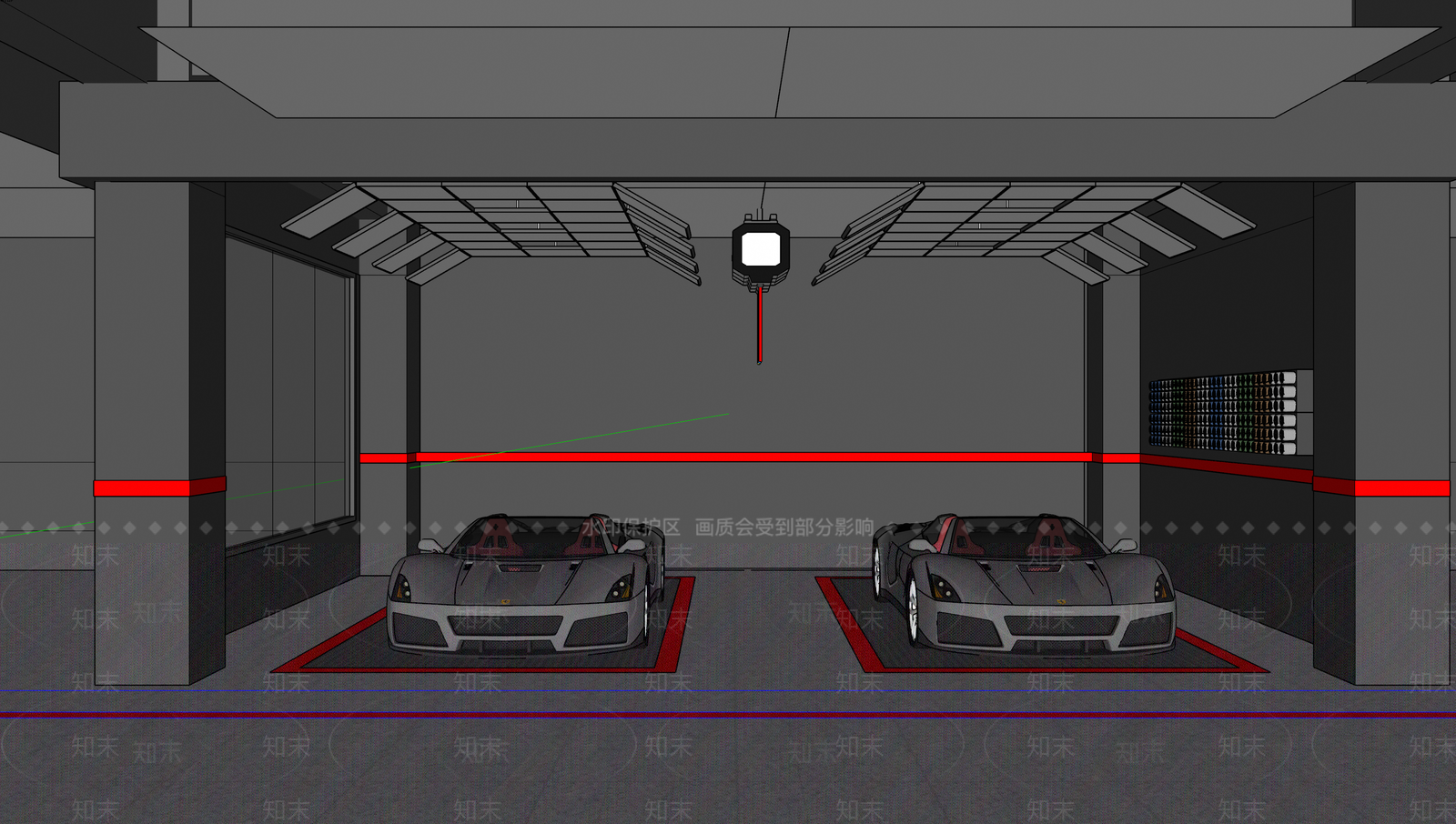 工业汽车4S店SU模型下载【ID:1180478092】