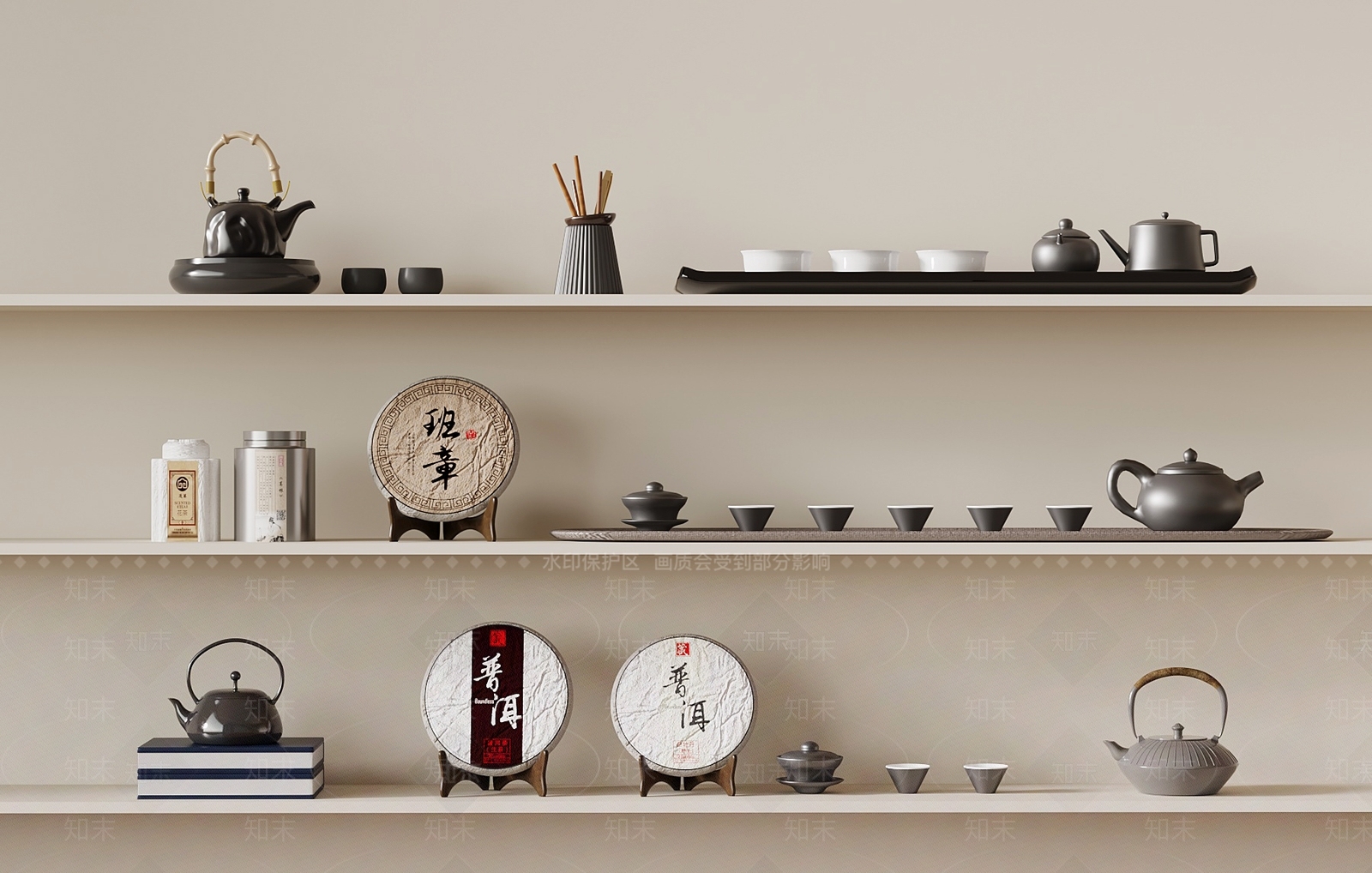 茶具SU模型下载【ID:1180482188】