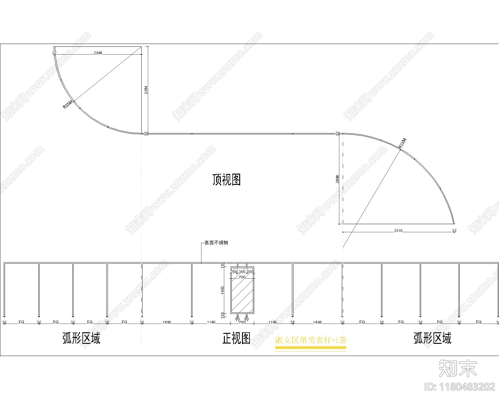 现代展台cad施工图下载【ID:1180483202】
