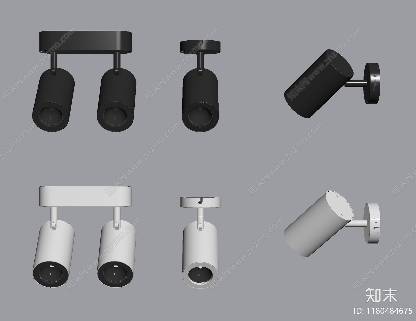 现代筒灯射灯SU模型下载【ID:1180484675】