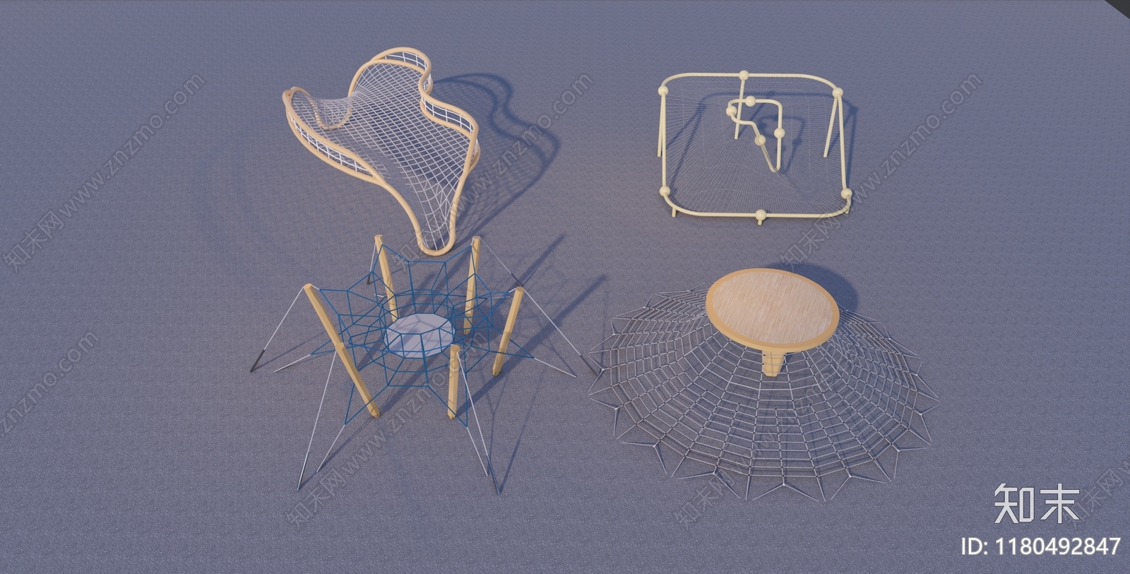 现代儿童游乐区SU模型下载【ID:1180492847】