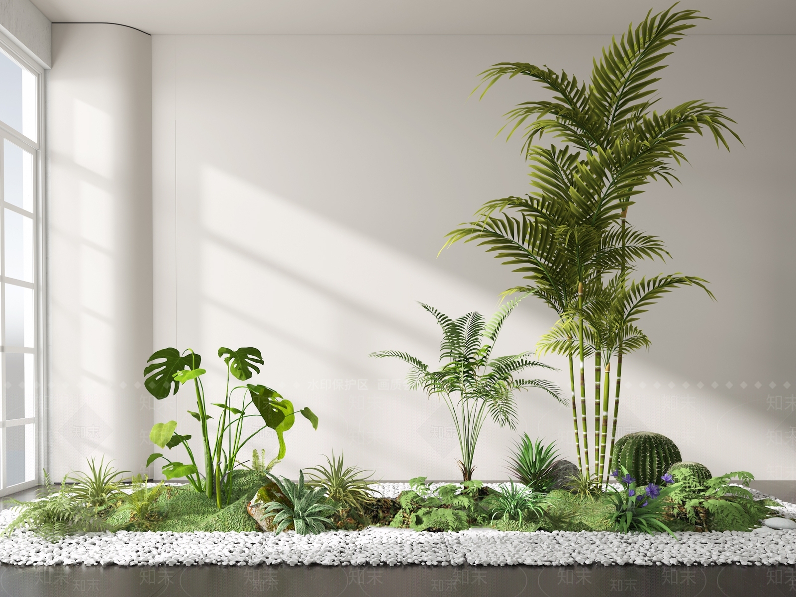 植物堆3D模型下载【ID:1180494911】
