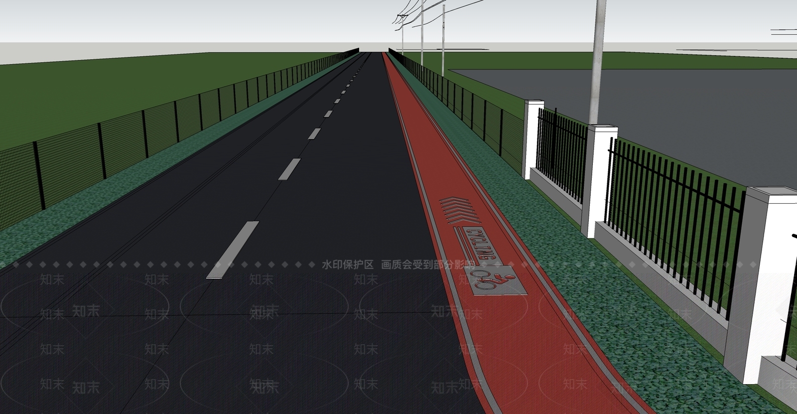 现代道路SU模型下载【ID:1180498320】