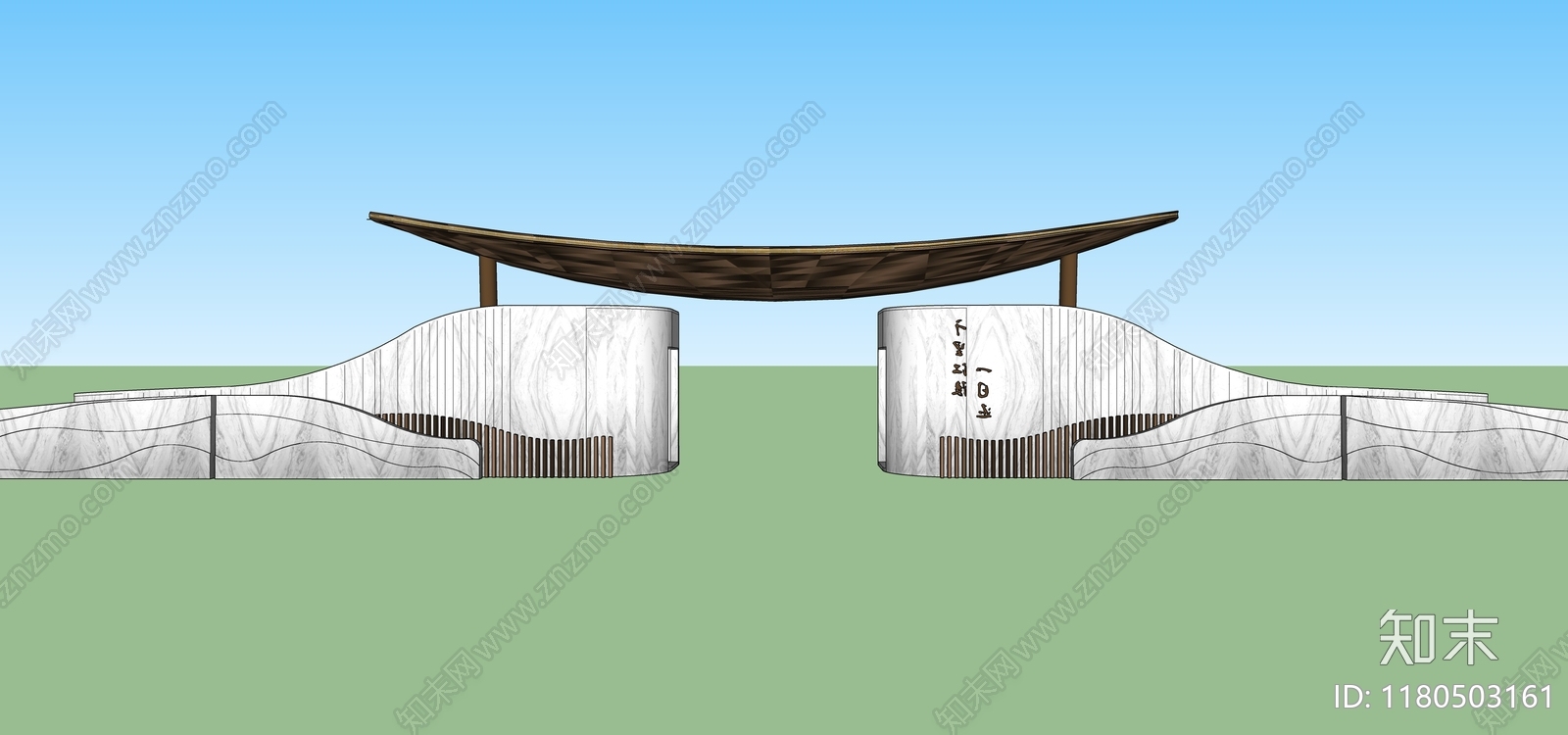 现代小区建筑SU模型下载【ID:1180503161】