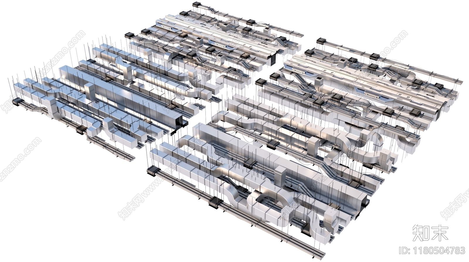 现代吊顶3D模型下载【ID:1180504783】