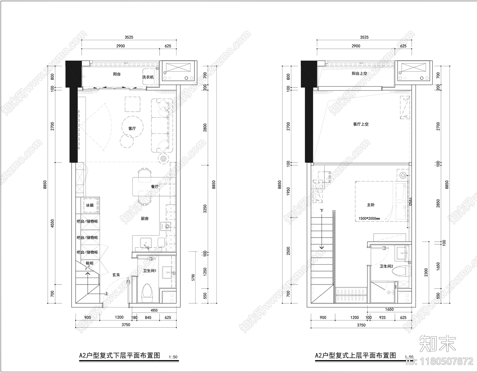 现代公寓施工图下载【ID:1180507872】