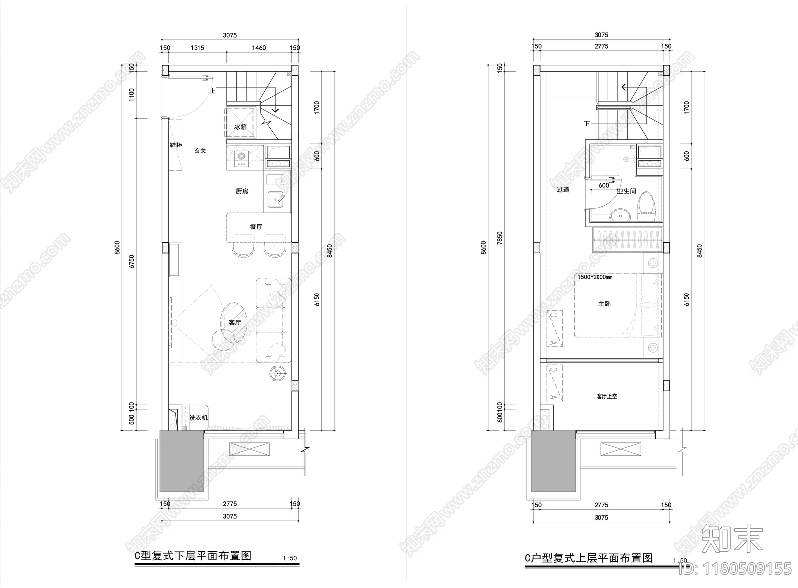 现代公寓施工图下载【ID:1180509155】