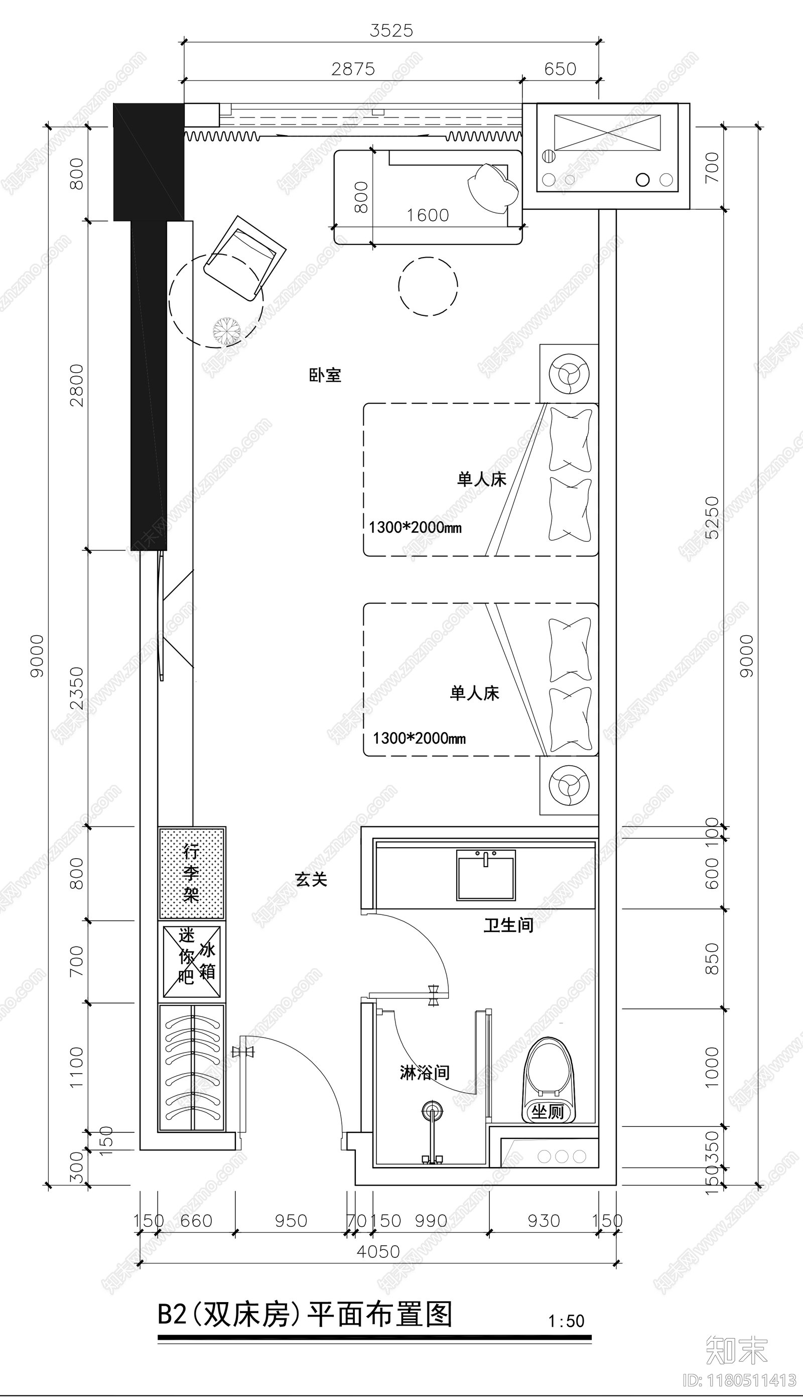 现代酒店cad施工图下载【ID:1180511413】