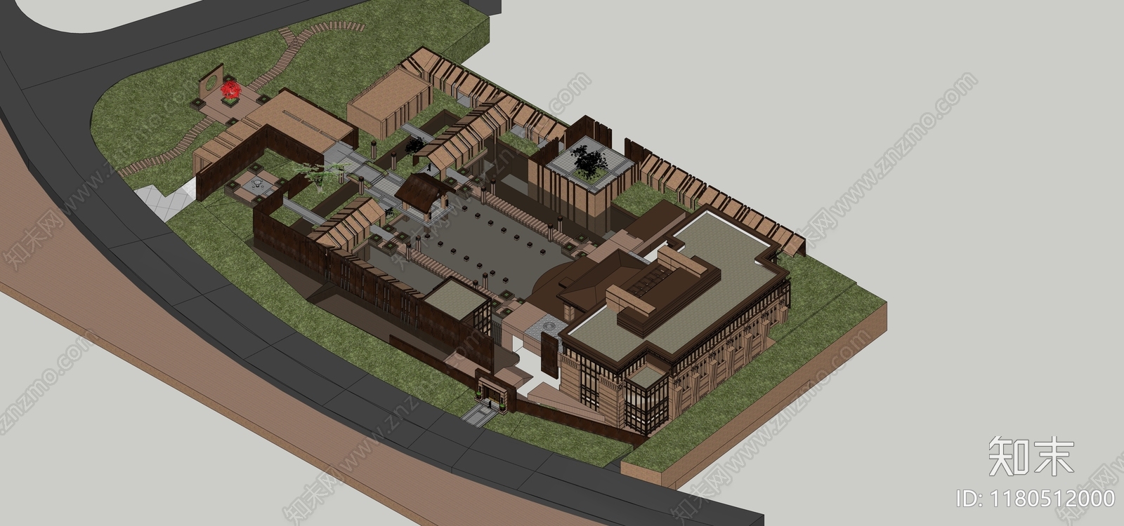 欧式其他商业建筑SU模型下载【ID:1180512000】