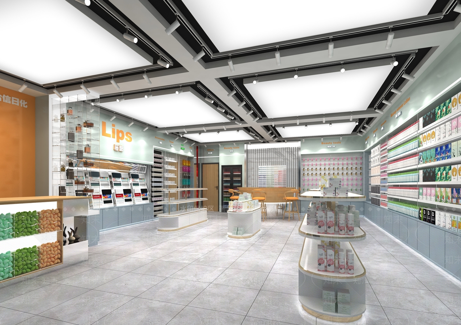 现代美妆店SU模型下载【ID:1180513615】