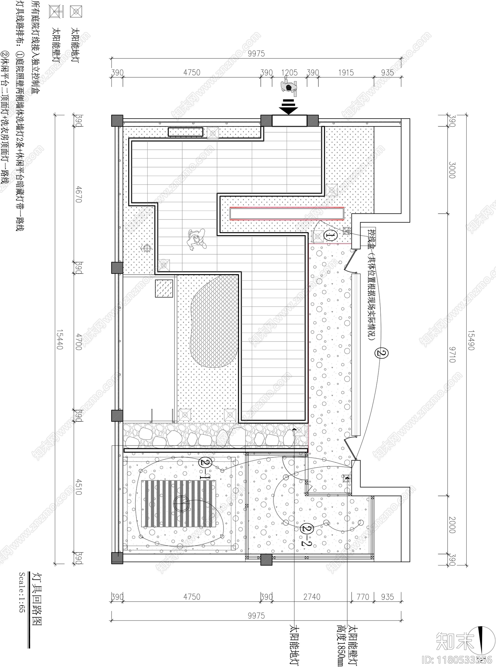 现代庭院施工图下载【ID:1180533356】