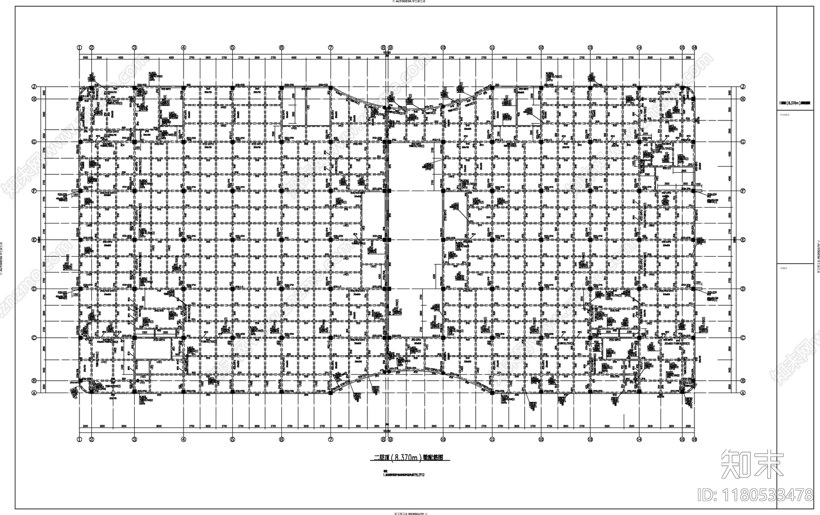 混凝土结构cad施工图下载【ID:1180533478】
