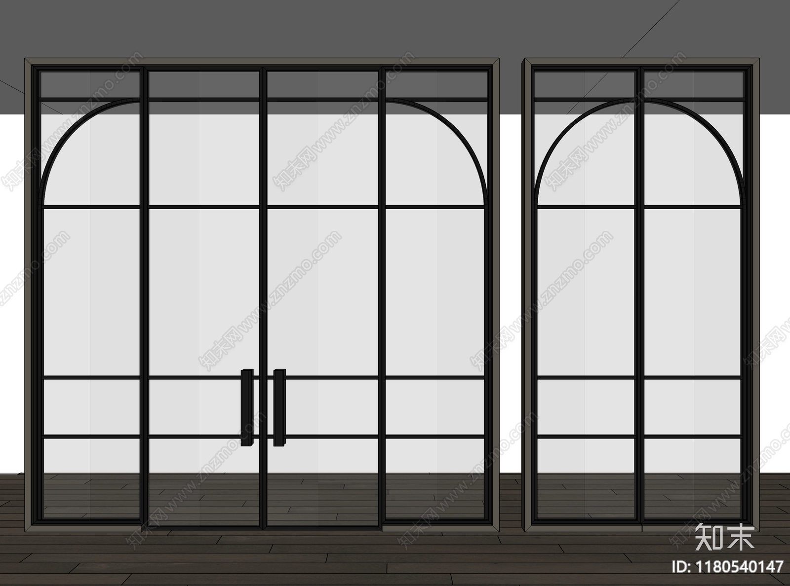 现代简约双开门SU模型下载【ID:1180540147】