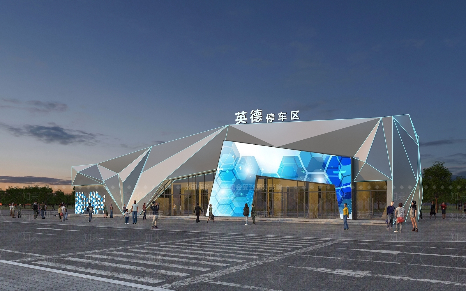 现代驿站3D模型下载【ID:1180544752】