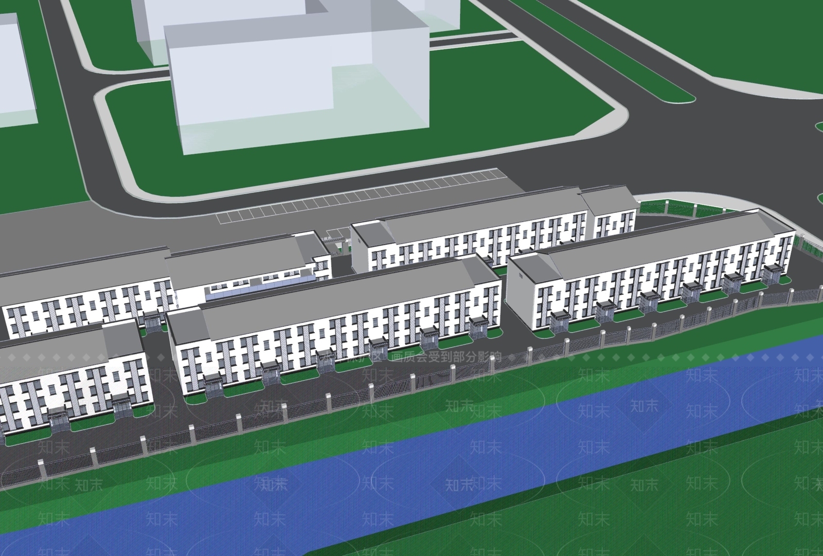新中式中式多层住宅SU模型下载【ID:1180554893】