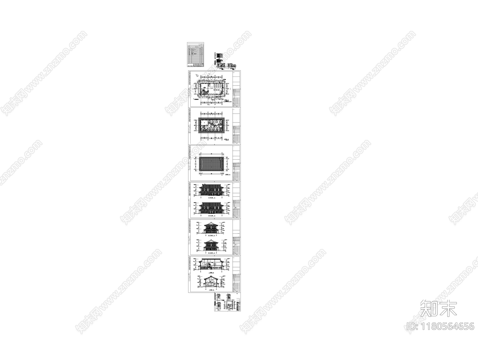 中式古建cad施工图下载【ID:1180564656】