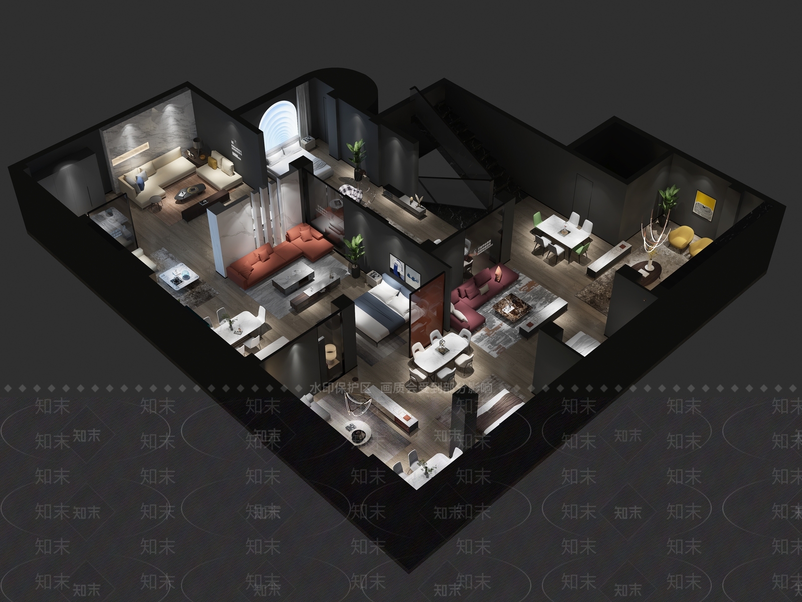 现代家居专卖店3D模型下载【ID:1180573982】