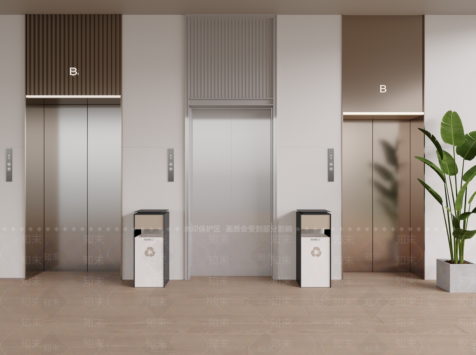 现代电梯SU模型下载【ID:1180572300】
